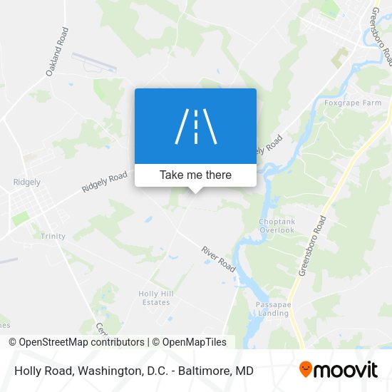 Holly Road map