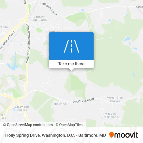 Holly Spring Drive map