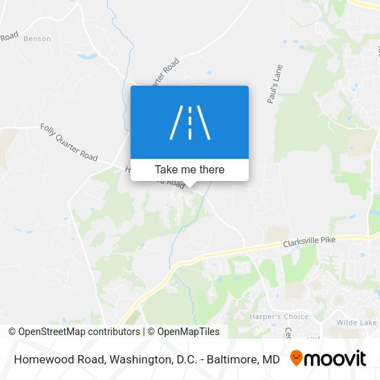 Homewood Road map