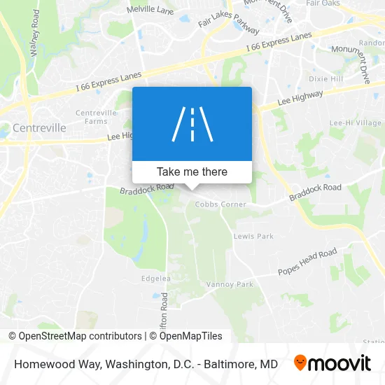 Homewood Way map