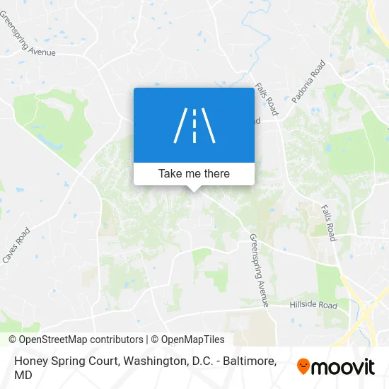 Honey Spring Court map