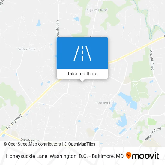 Honeysuckle Lane map