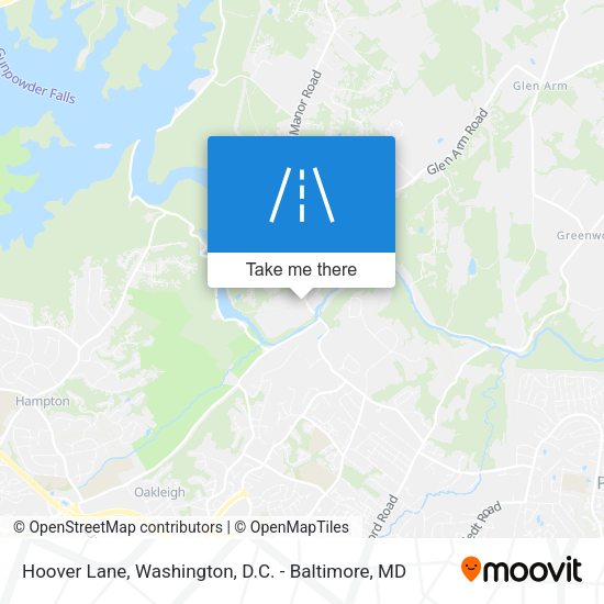 Mapa de Hoover Lane