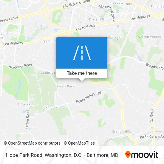 Hope Park Road map