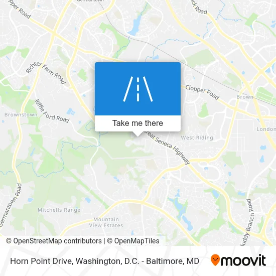 Horn Point Drive map