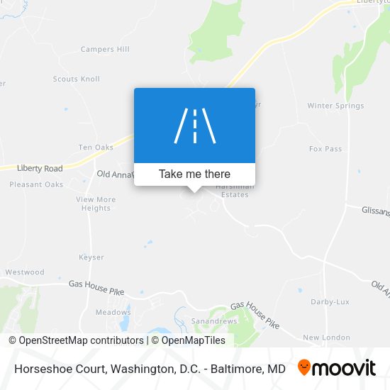Horseshoe Court map