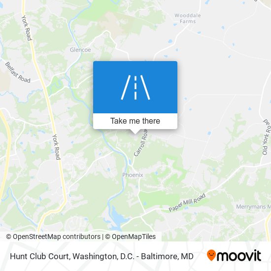 Hunt Club Court map