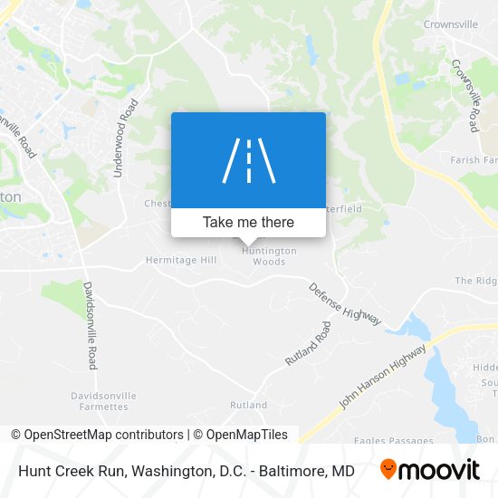Mapa de Hunt Creek Run