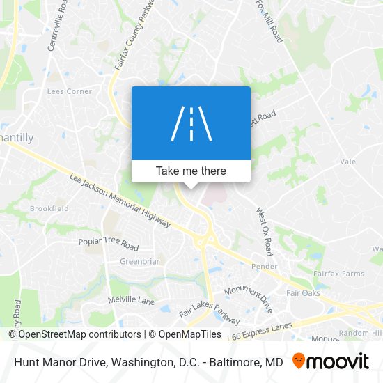 Hunt Manor Drive map