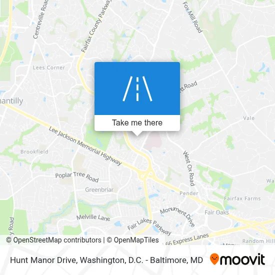 Hunt Manor Drive map