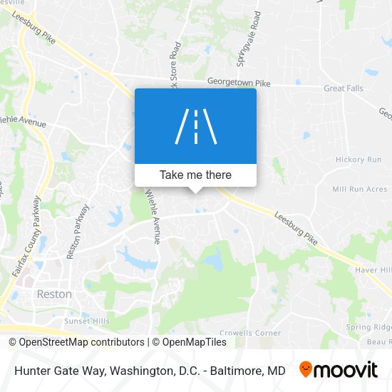 Hunter Gate Way map