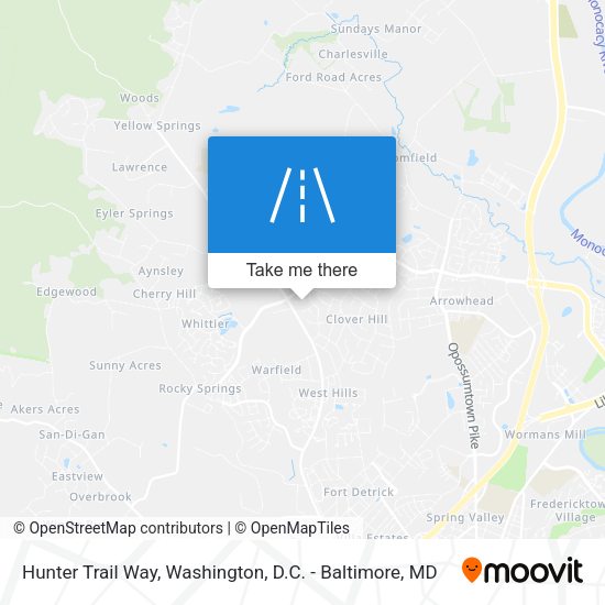 Mapa de Hunter Trail Way