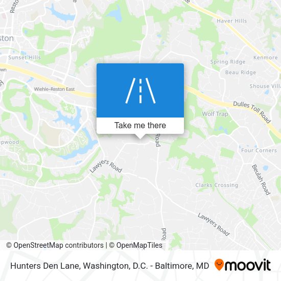 Mapa de Hunters Den Lane
