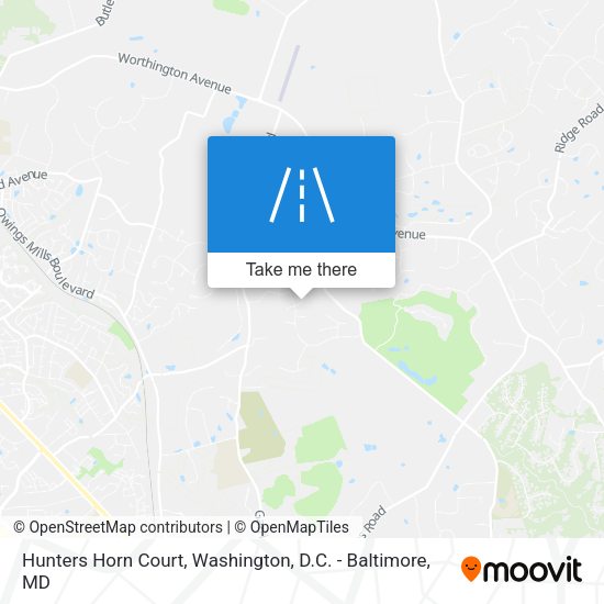 Mapa de Hunters Horn Court