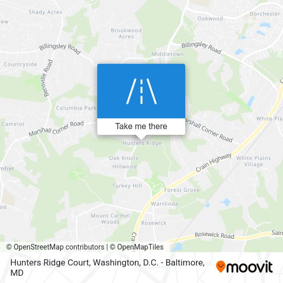 Mapa de Hunters Ridge Court