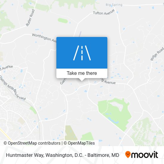 Huntmaster Way map