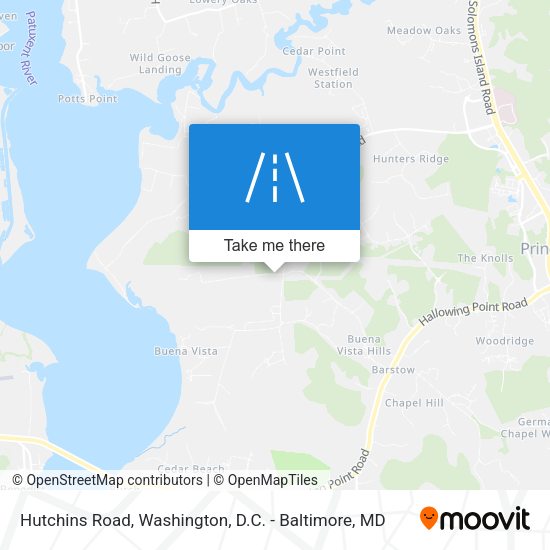 Hutchins Road map