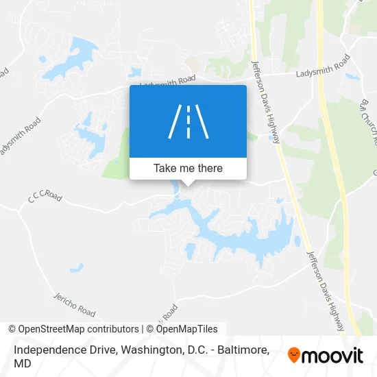 Independence Drive map