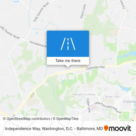 Independence Way map