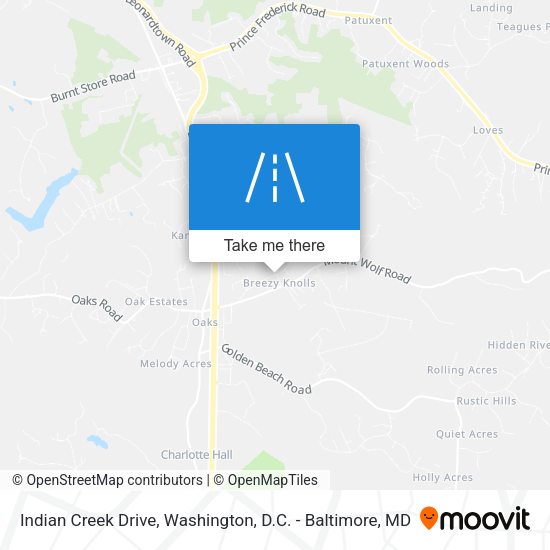 Indian Creek Drive map