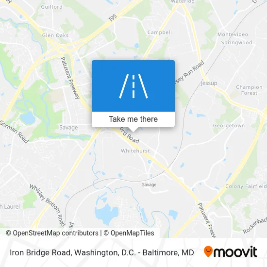 Iron Bridge Road map