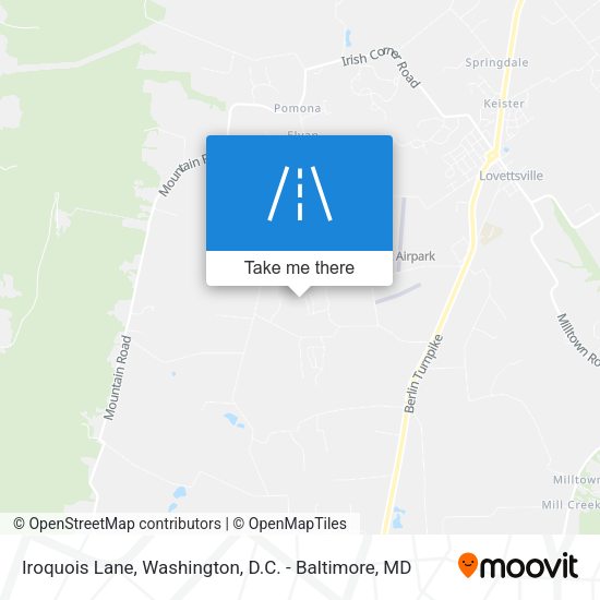 Iroquois Lane map