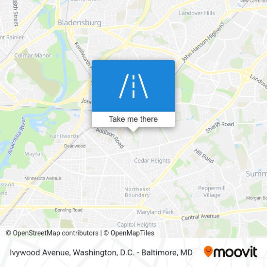 Mapa de Ivywood Avenue