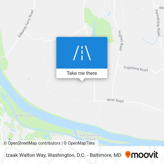Mapa de Izaak Walton Way