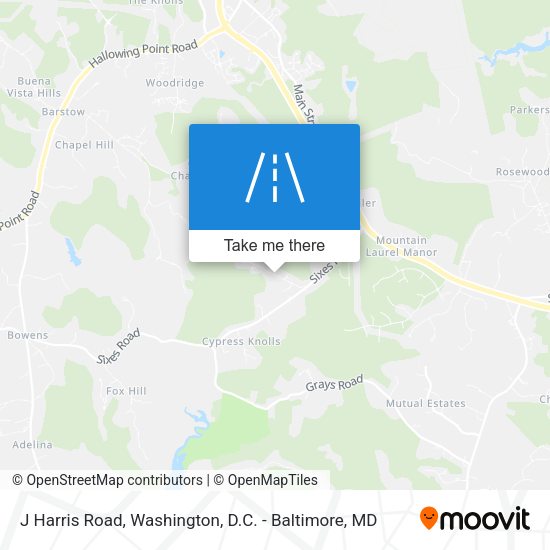 Mapa de J Harris Road