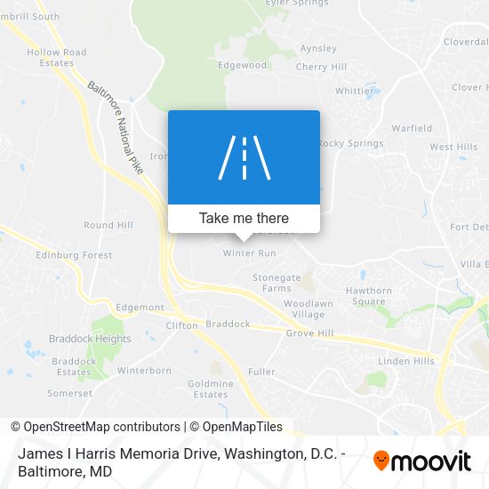 Mapa de James I Harris Memoria Drive