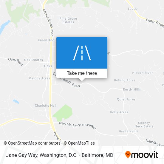 Jane Gay Way map