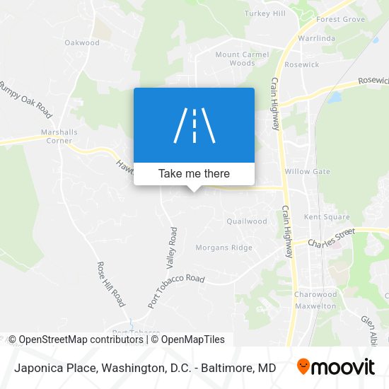 Mapa de Japonica Place