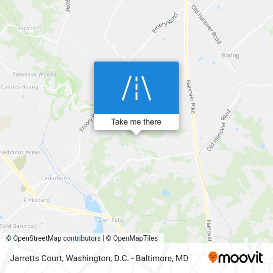 Jarretts Court map