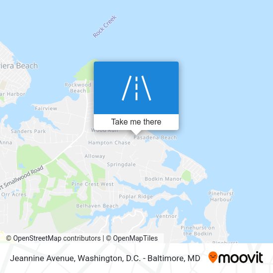 Jeannine Avenue map