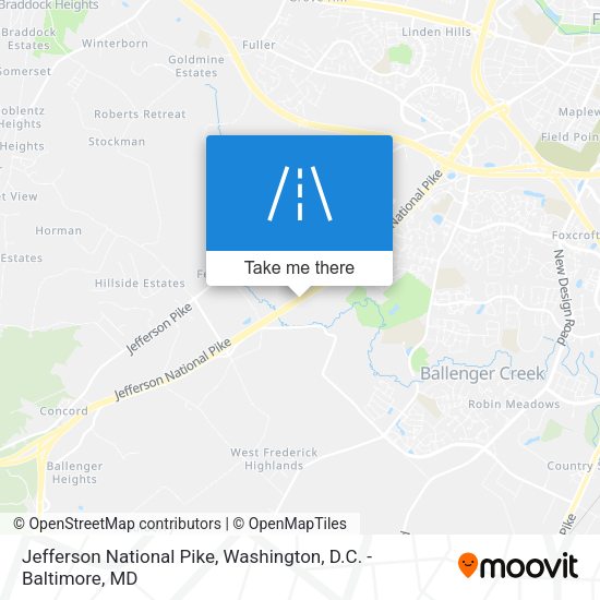 Jefferson National Pike map
