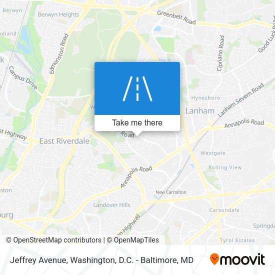 Mapa de Jeffrey Avenue