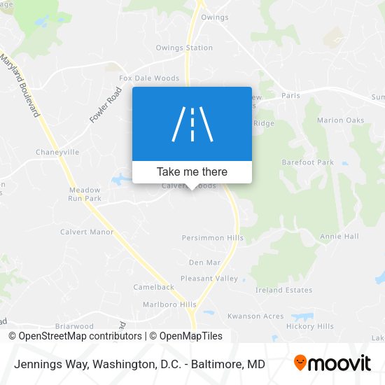Jennings Way map