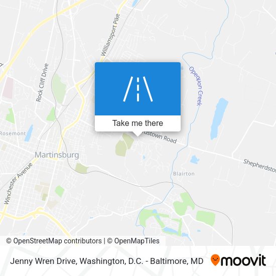 Mapa de Jenny Wren Drive