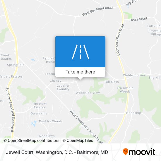Jewell Court map