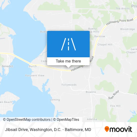 Jibsail Drive map