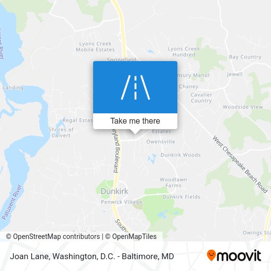 Joan Lane map