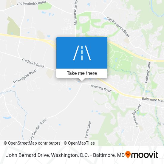 John Bernard Drive map