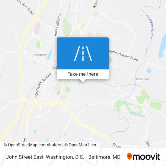 Mapa de John Street East