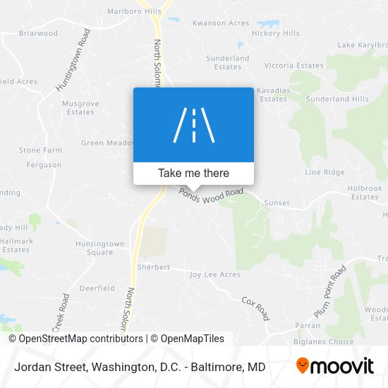 Jordan Street map