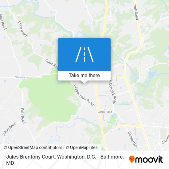 Jules Brentony Court map