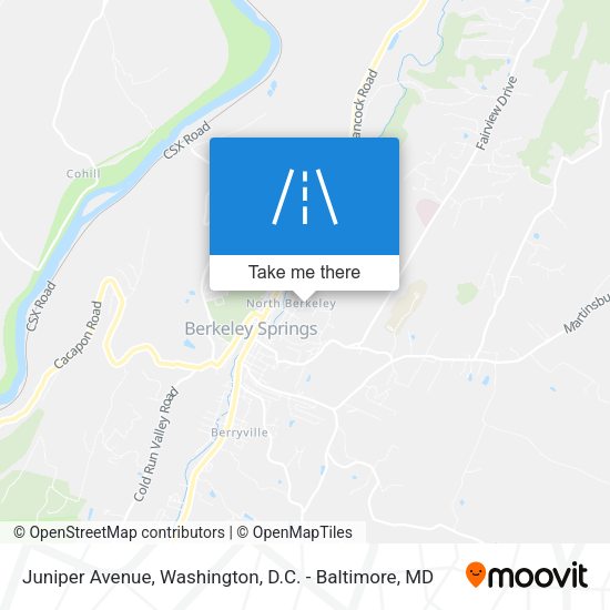 Juniper Avenue map