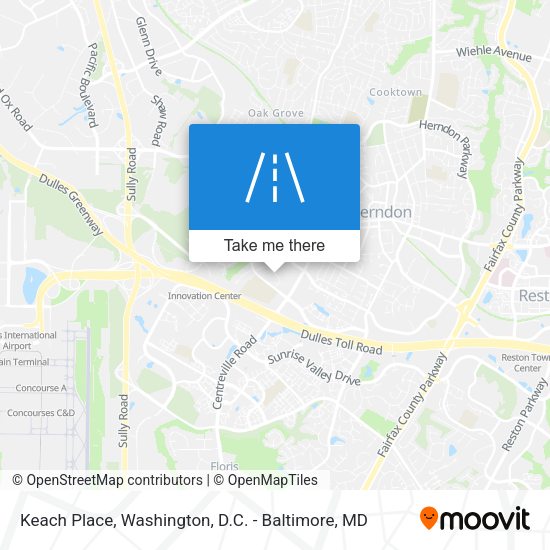 Keach Place map