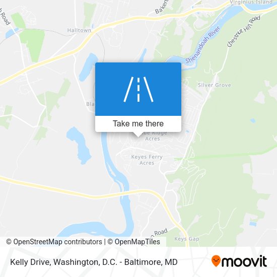Mapa de Kelly Drive