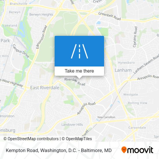 Kempton Road map