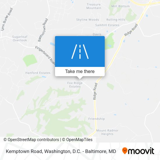 Kemptown Road map